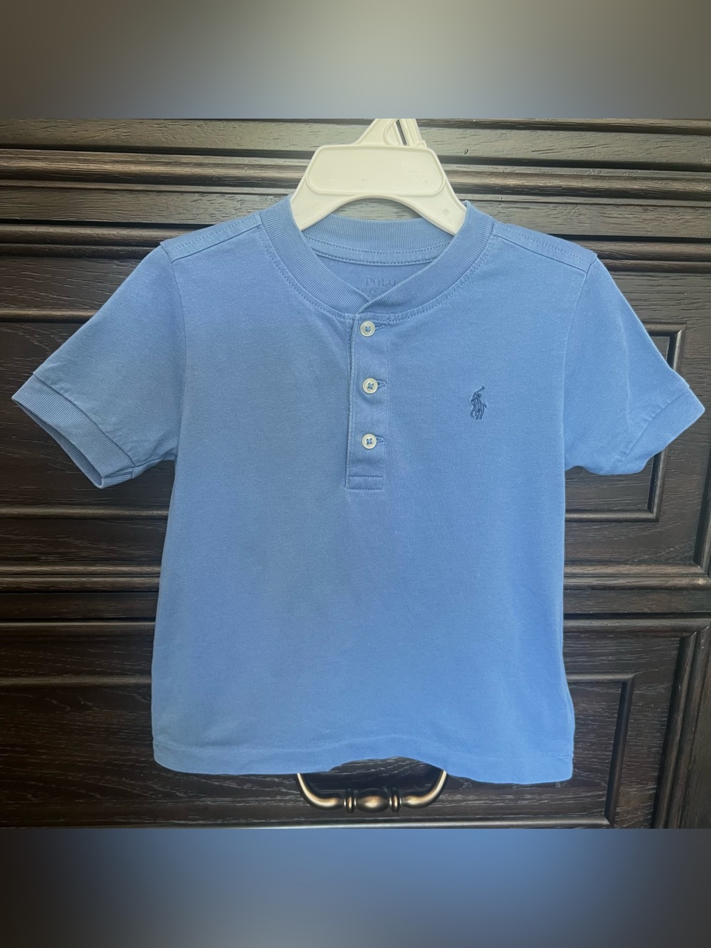 Polo by Ralph Lauren Boys Blue Short-Sleeve Henley